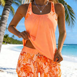 Bianca – Elegantni tankini z morskim vzorcem