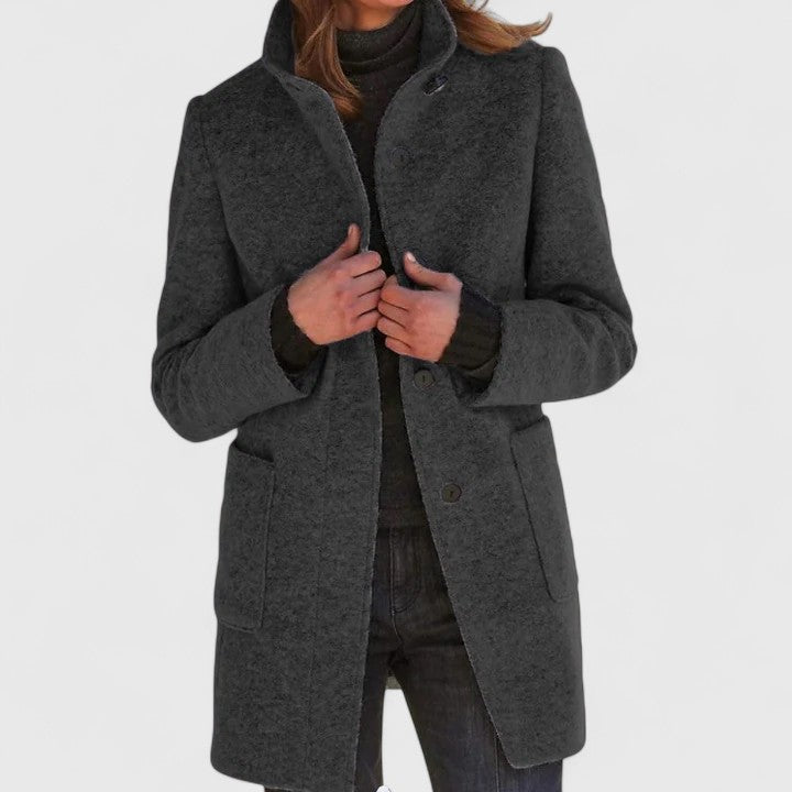 Helen | Klasičen plašč iz volnene mešanice