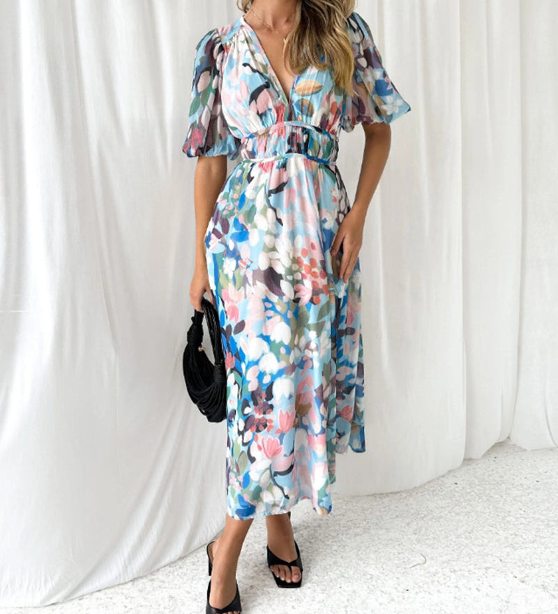 Elvira – Dolga obleka v boho stilu