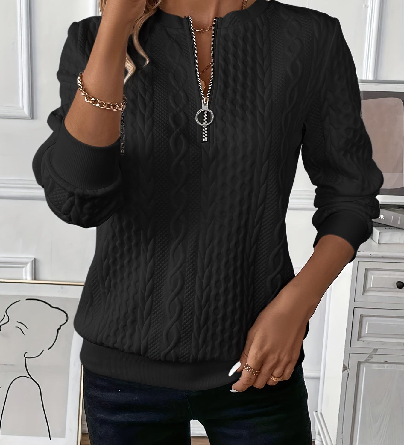 Flavia – Chic Pleten Pulover