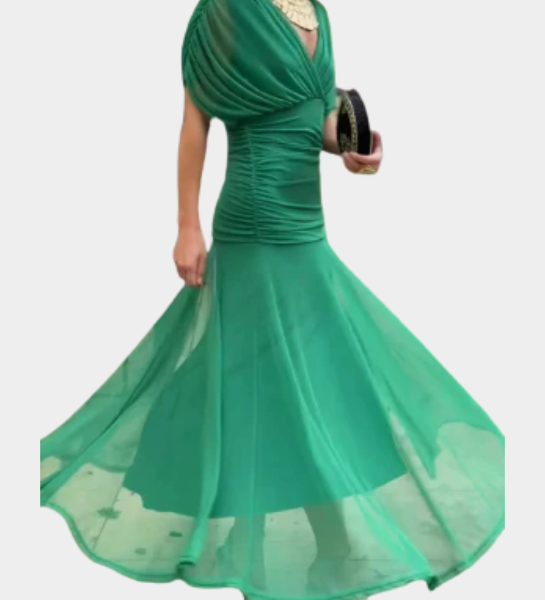 Liana – Maxi cvetna obleka