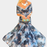 Liana – Maxi cvetna obleka