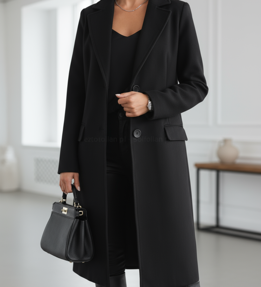 Judith | Eleganten dolg plašč iz volne