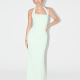 Clarisa – Maxi halter obleka s sculpturalnim krojem