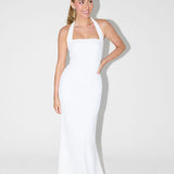 Clarisa – Maxi halter obleka s sculpturalnim krojem