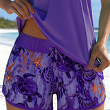 Bianca – Elegantni tankini z morskim vzorcem