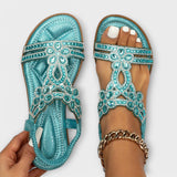 Marina – Boho sandali z pletenimi trakovi