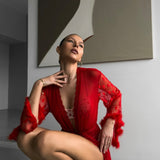 Ilinca – Kimono iz prozorne čipke