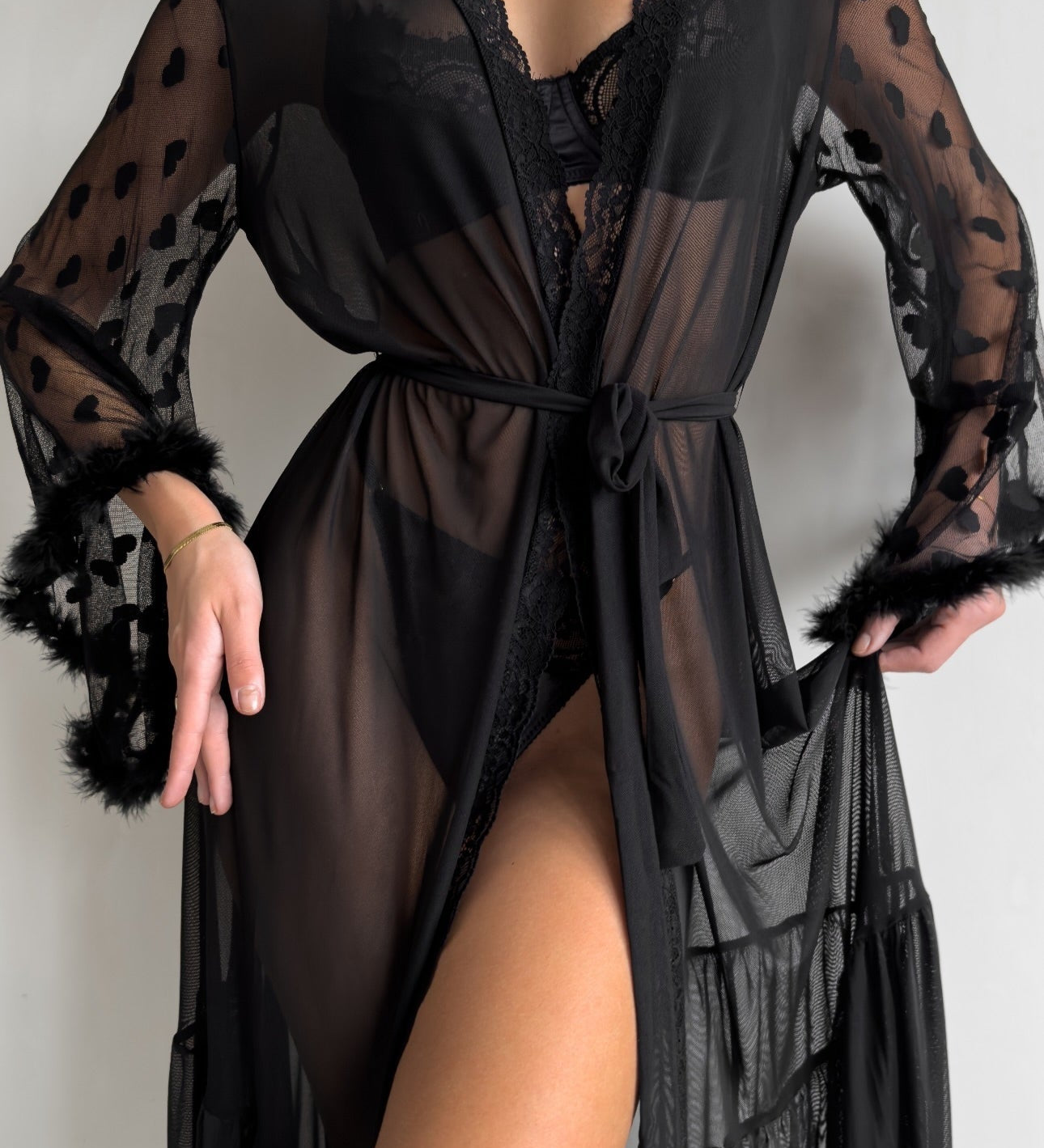 Ilinca – Kimono iz prozorne čipke