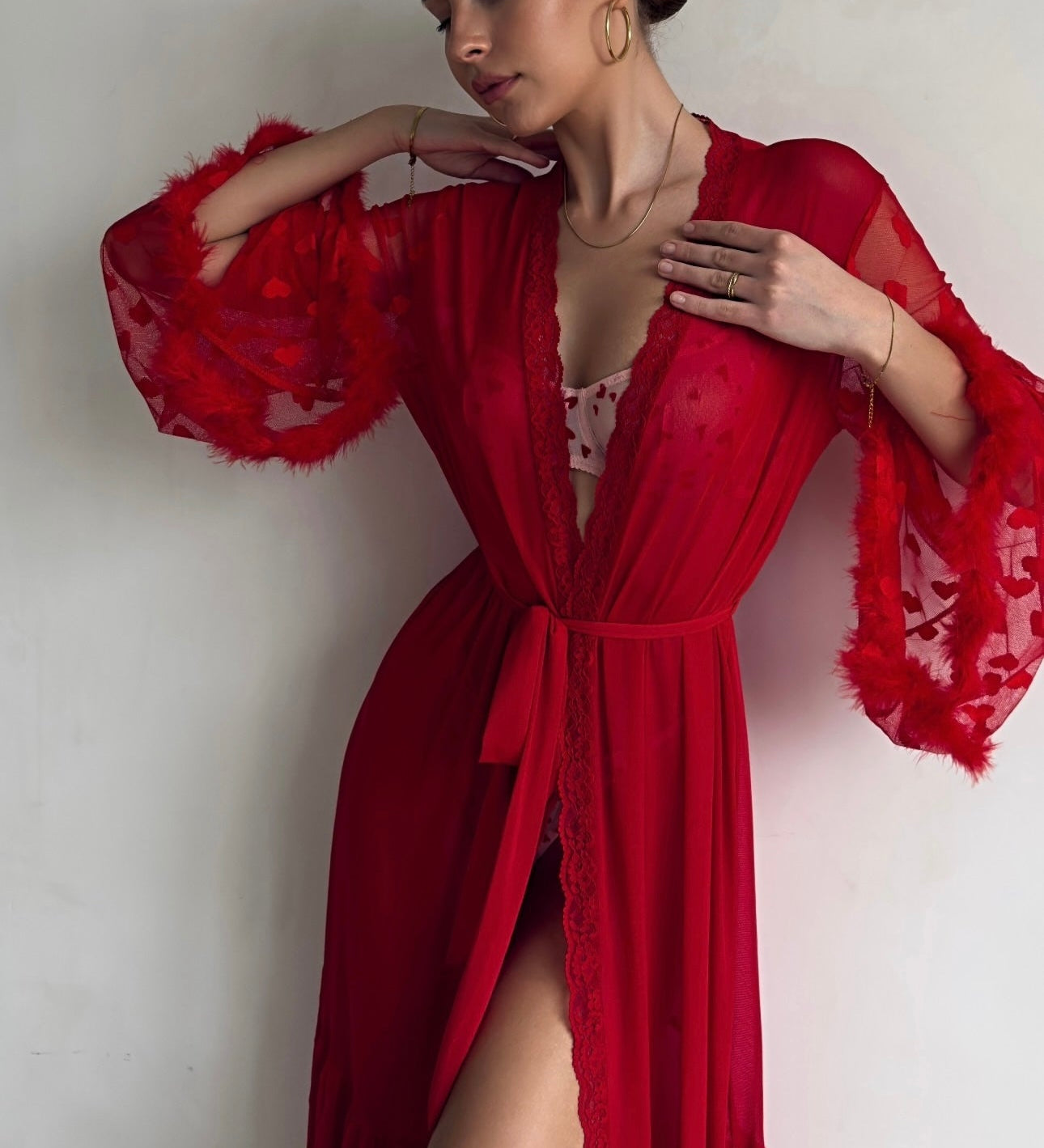 Ilinca – Kimono iz prozorne čipke