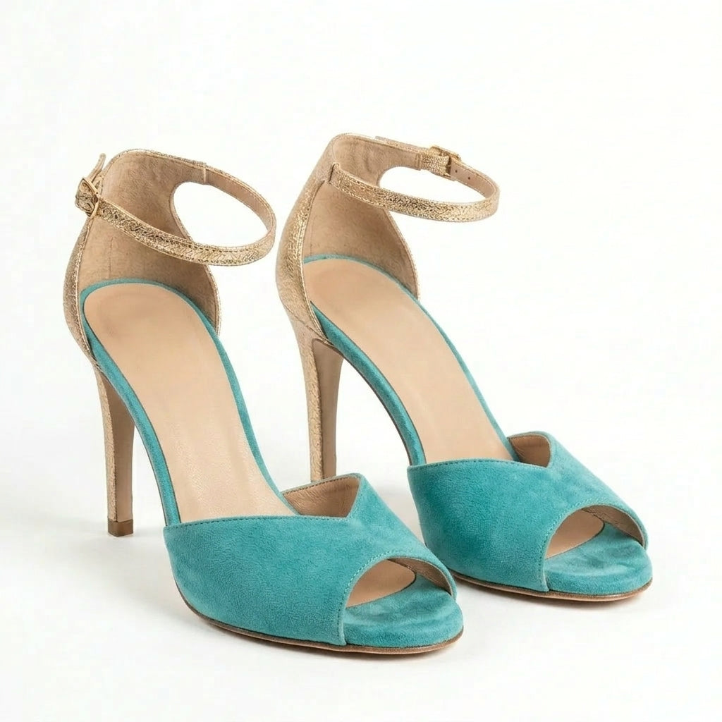 Loredana – Elegantne Sandale z Metalnim Trakom