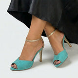 Loredana – Elegantne Sandale z Metalnim Trakom