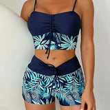 Oana – Bikini set z listnatim vzorcem