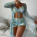 Cornelia – Retro Bikini, Šortki & Kimono