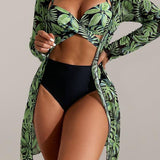 Carmen – Trojni set bikinija tropski