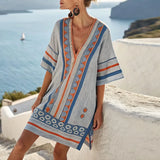 Laura – Fluidna Kaftan Obleka