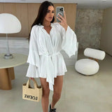 Dina – Srajčna obleka s pasom