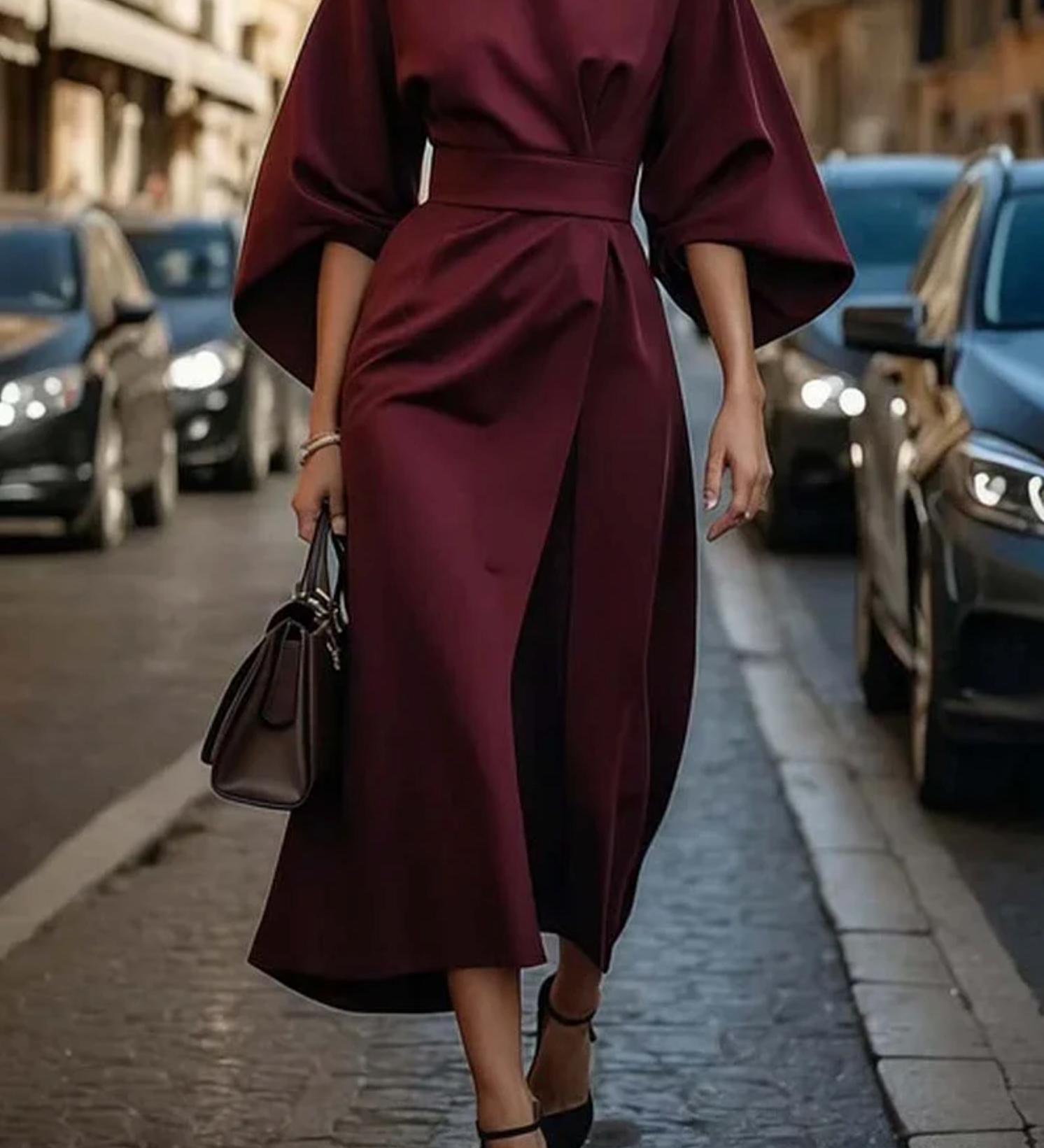 Salomea – Elegantna obleka s klasičnim krojem