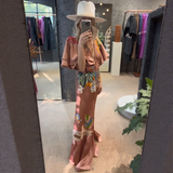 Zoe – Maxi Boho Vezenina Obleka