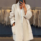 Cristina | Pleten cardigan z žepi