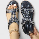 Marina – Boho sandali z pletenimi trakovi