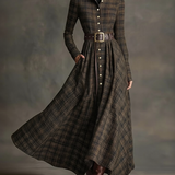 Mónica – Maxi obleka vintage navdiha