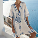 Oana – Roza kaftan obleka iz Santorinija