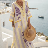 Crina – Kaftan obleka s šopkom Provence
