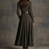 Mónica – Maxi obleka vintage navdiha
