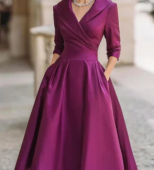 Maria – Elegantna Midi Obleka