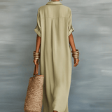 Manuela – Maxi Obleka Olivno Zeleno