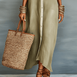 Manuela – Maxi Obleka Olivno Zeleno